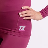 TX NDRZ das Damen-Funktions-T-Shirt rot violett