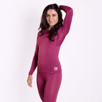 TX NDRZ das Damen-Funktions-T-Shirt rot violett