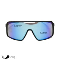 VISION BLU-R BLK/GRY die Sportbrille schwarz matt/grau