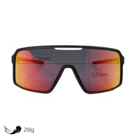 VISION RED-R BLK/GRY die Sportbrille schwarz/grau