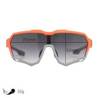 VORTEX SMK ORG/GRY Sportbrille orange/grau