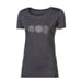 VINKA "TREES" women's merino T-shirt wine red melange